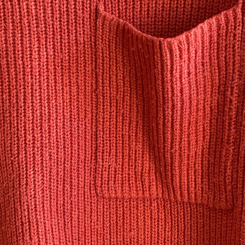 Madewell Thompson Pocketed Pullover Red Sweater. Size Small - Picture 8 of 10